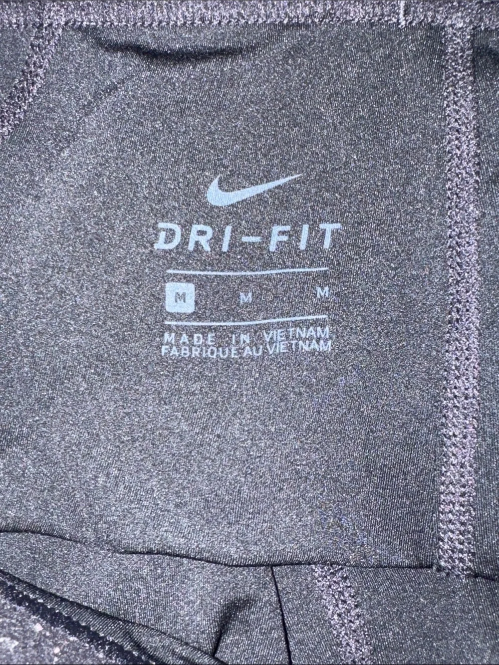 Nike Black Compression Training Shorts with White Swoosh